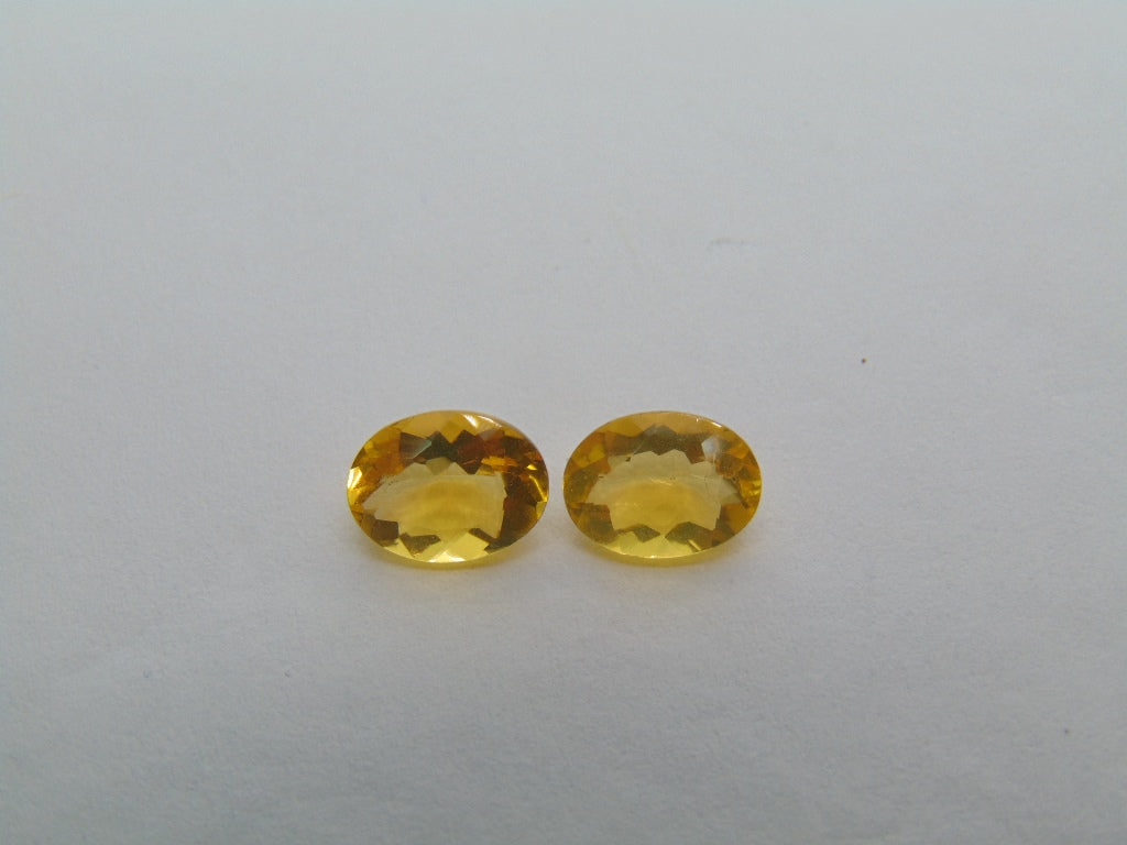 Par de Opala de Fogo 1,75ct 8x6mm