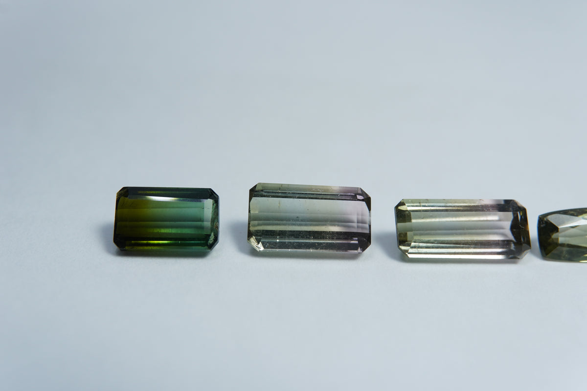 Turmalina bicolor de 6,58 ct