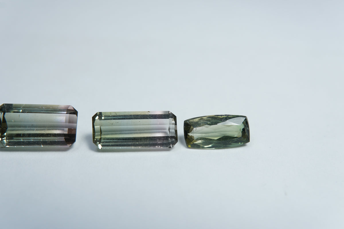 Turmalina bicolor de 6,58 ct