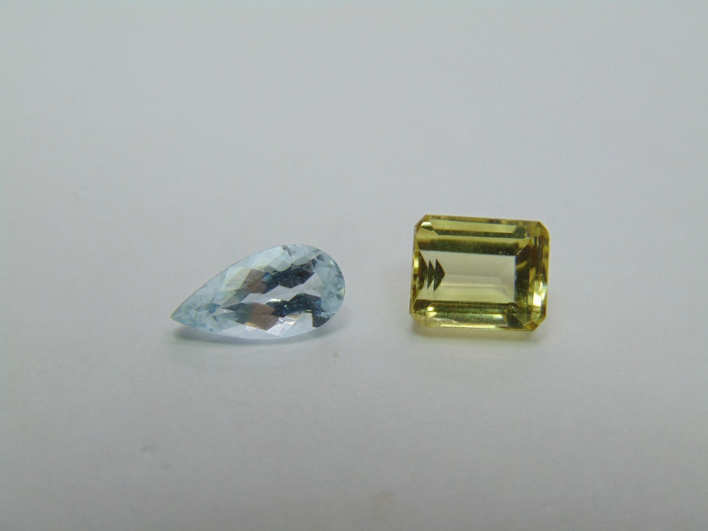 2.98ct Beryl 10x5mm 6x8mm