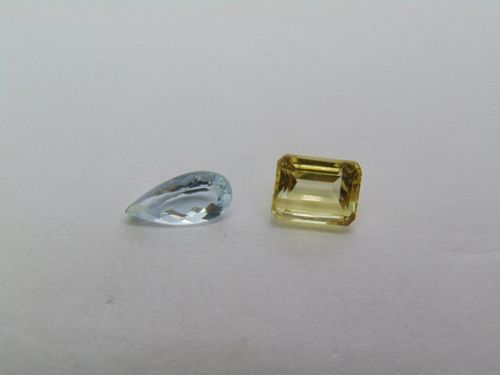 2.98ct Beryl 10x5mm 6x8mm