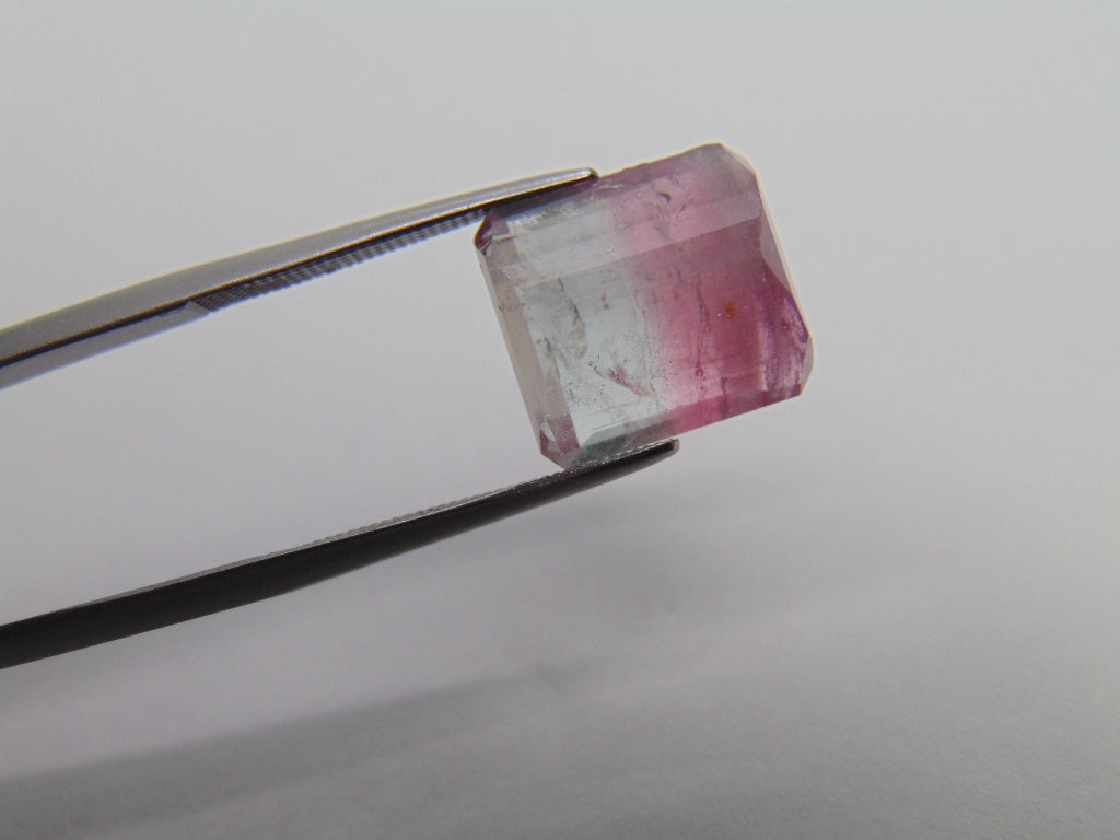 10,40ct Turmalina Bicolor 12x11mm