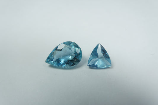 2.90ct Águas-marinhas 11x8mm / 7mm