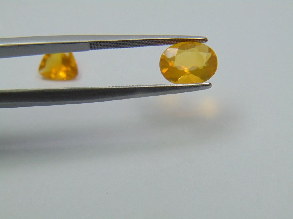 2.08ct Fire Opal 8mm 9x7mm