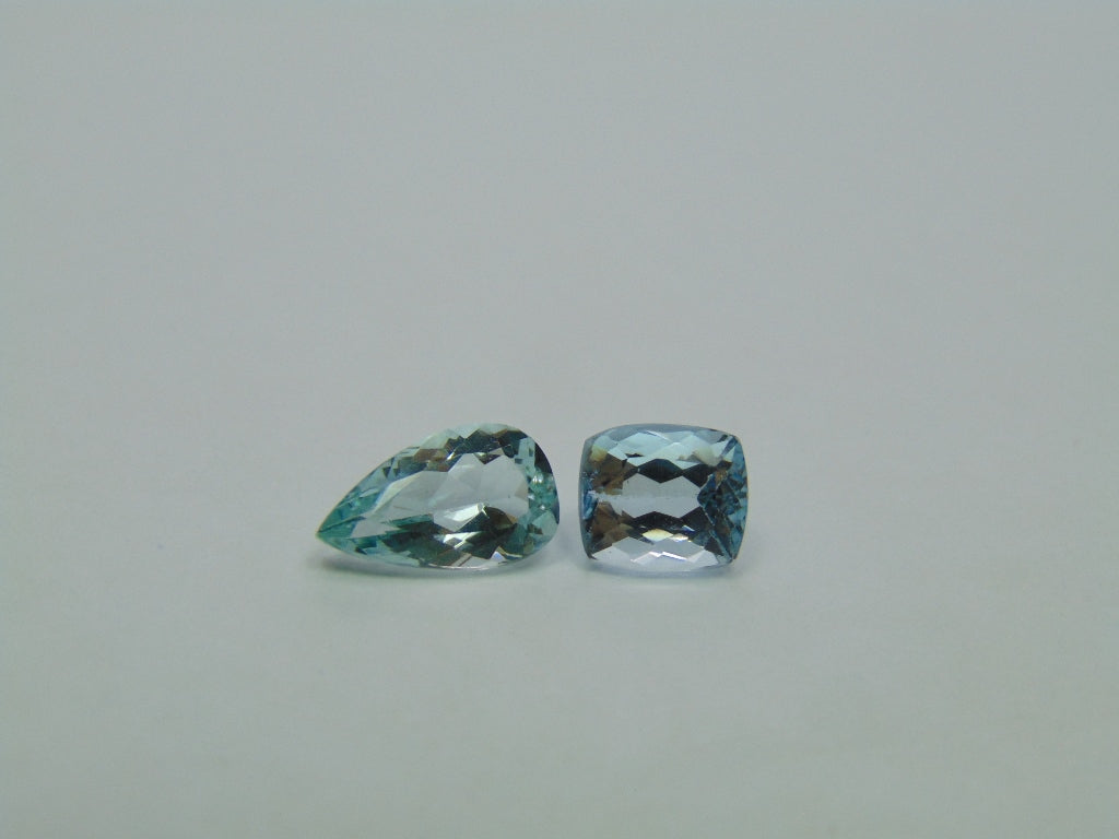 2.50ct Aquamarine 10x6mm 7x6mm