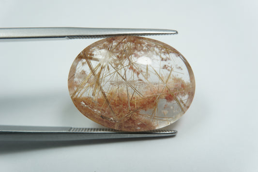 21.15ct Quartzo com inclusão 21x15mm