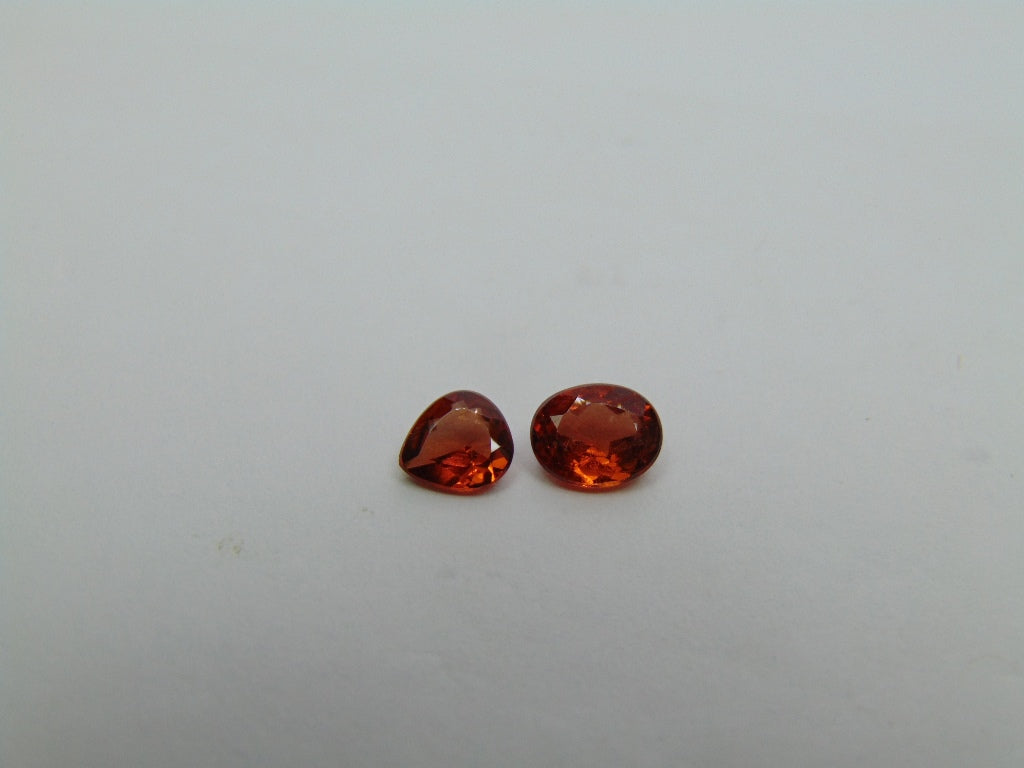 1.60ct Espesartita 5x5.5mm 6x5mm