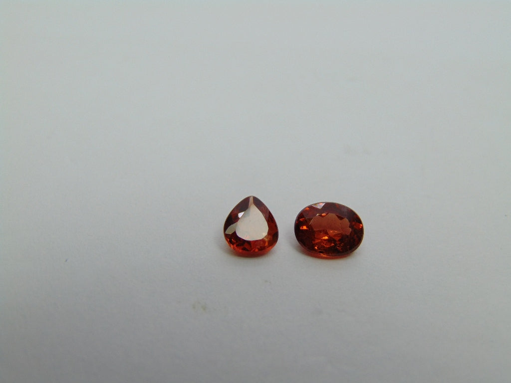 1.60ct Espesartita 5x5.5mm 6x5mm