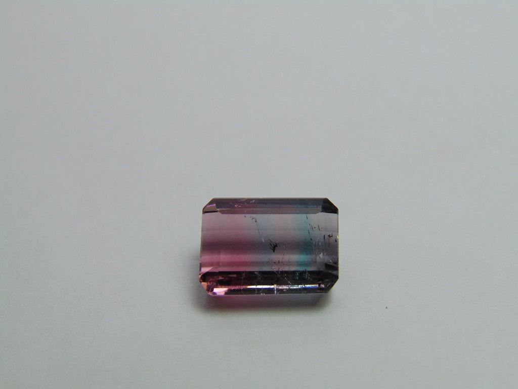 6.80ct Turmalina Bicolor 12x9mm