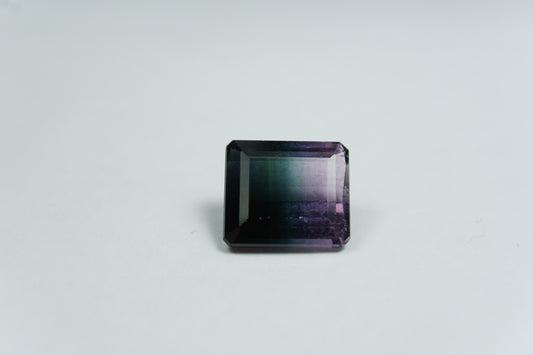 7.69ct Turmalina bicolor 12x10.5mm