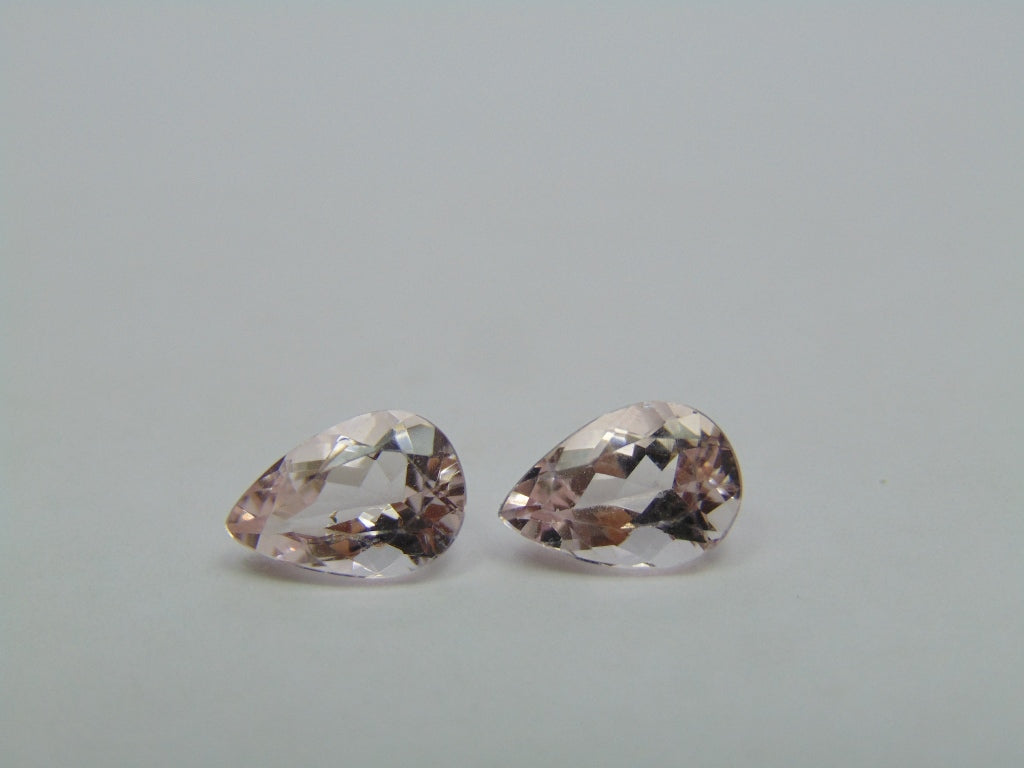 2.95ct Morganita Par 9x6mm