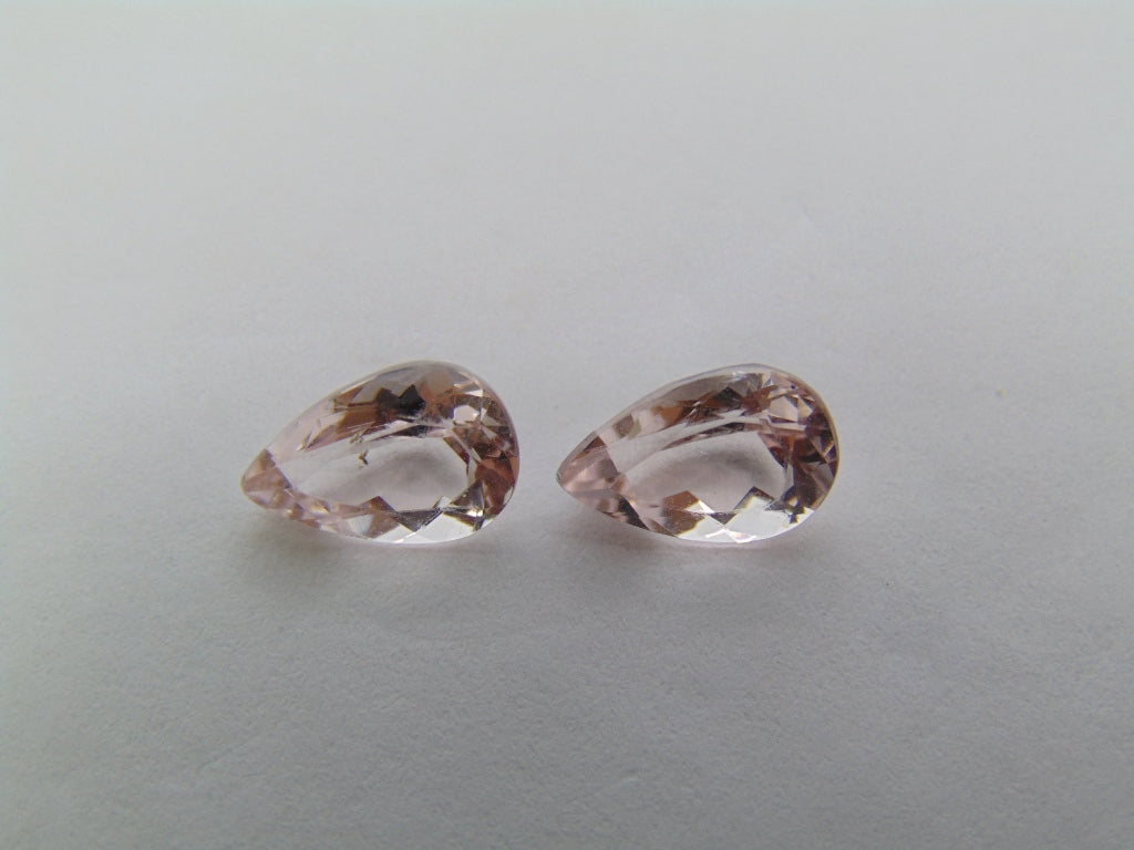 2.95ct Morganita Par 9x6mm