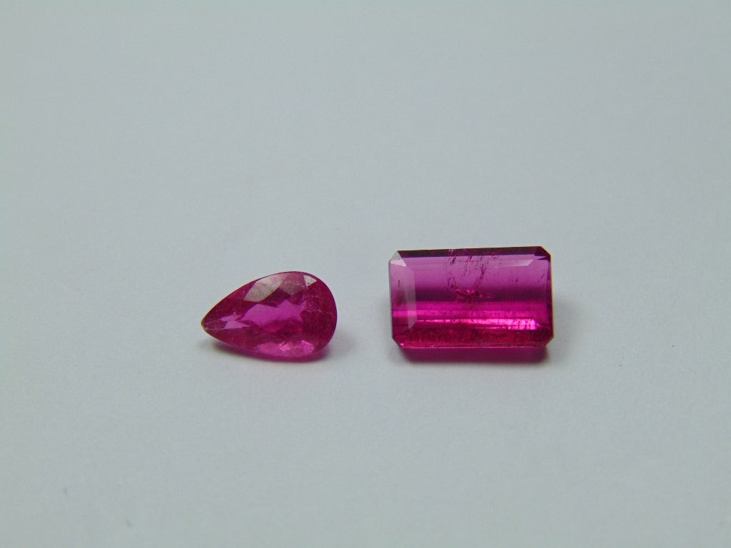 2.90ct Turmalina Rosa 8x5mm 10x6mm