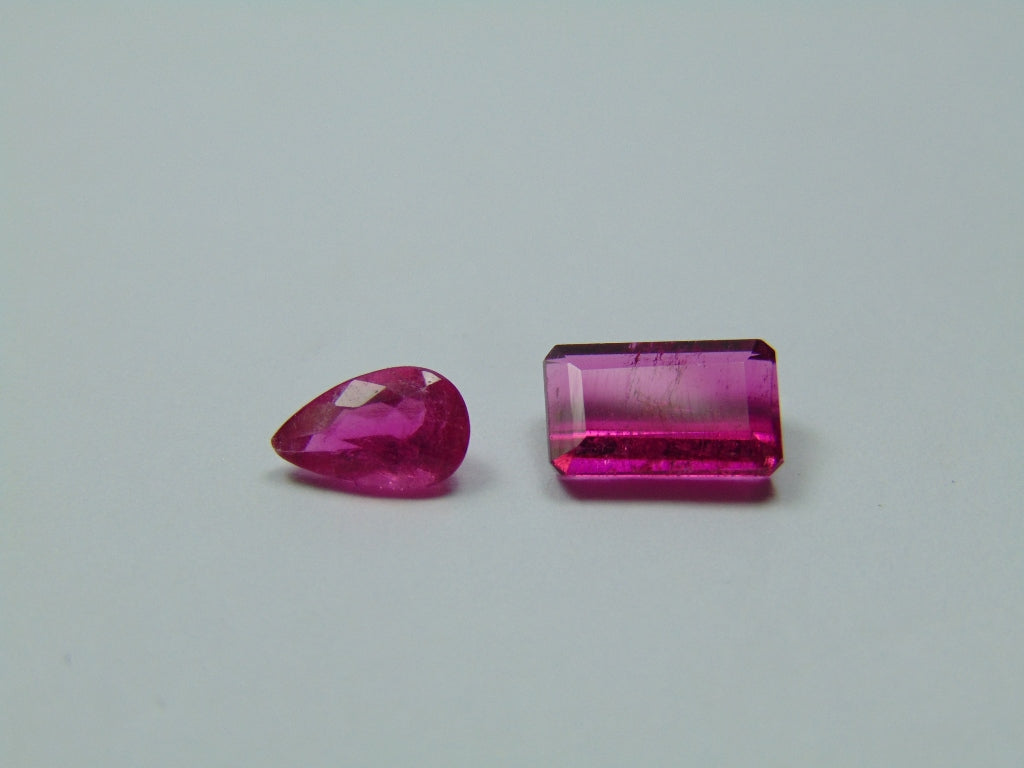 2.90ct Turmalina Rosa 8x5mm 10x6mm