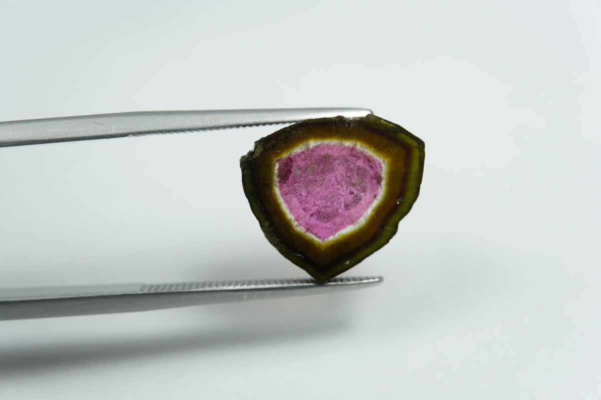 5.43ct Turmalina melancia 14x12mm