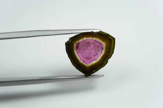 5.43ct Turmalina melancia 14x12mm