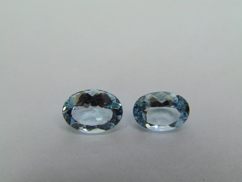 3.95ct Aquamarine 10x7mm 9x7mm