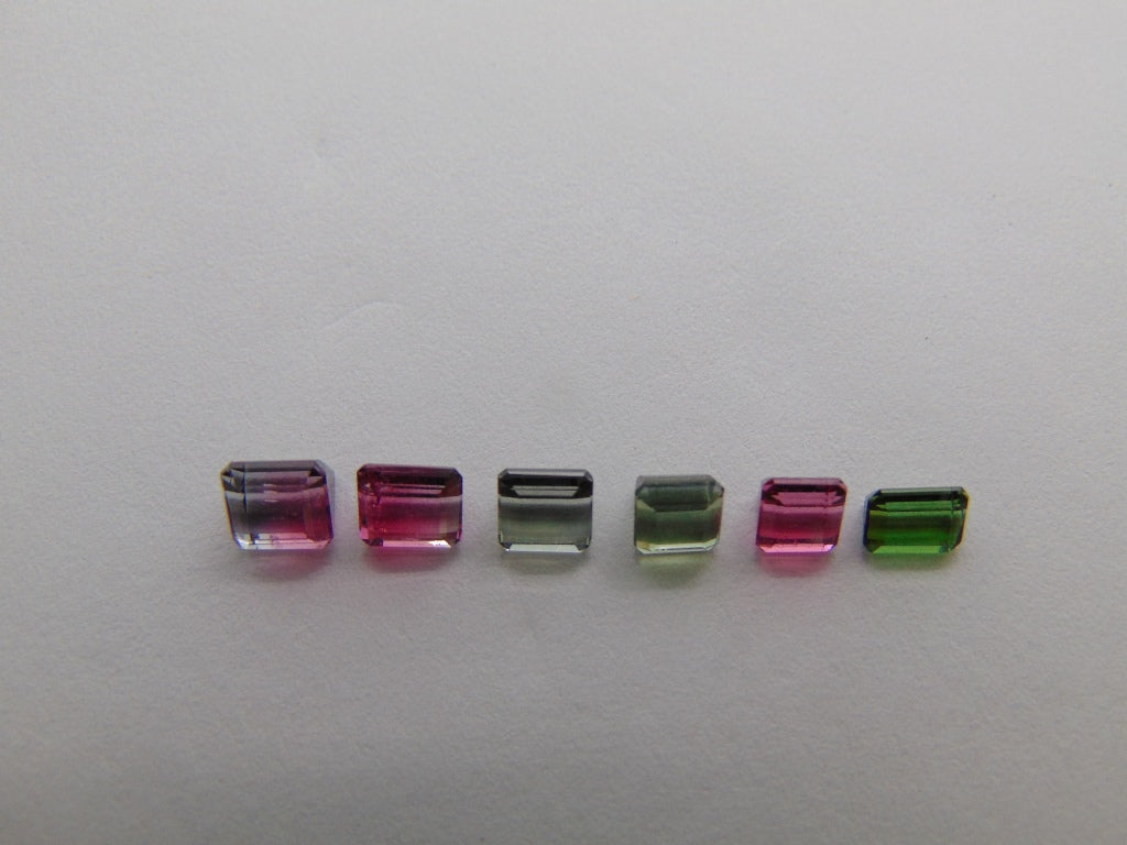 3.50ct Turmalina Mix 4mm 5mm 5x4mm 5x3mm