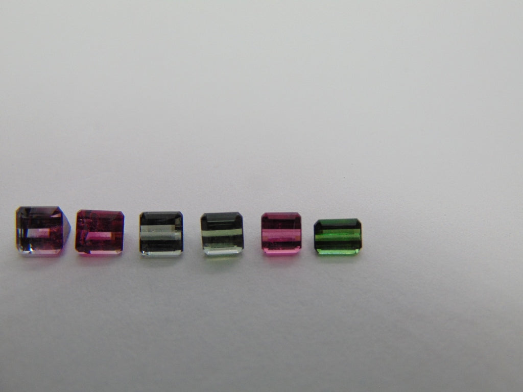 3.50ct Turmalina Mix 4mm 5mm 5x4mm 5x3mm