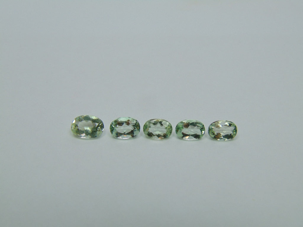 3.60ct Beryl Green  7x5mm 8x6mm