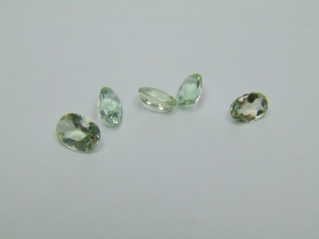 3.60ct Beryl Green  7x5mm 8x6mm