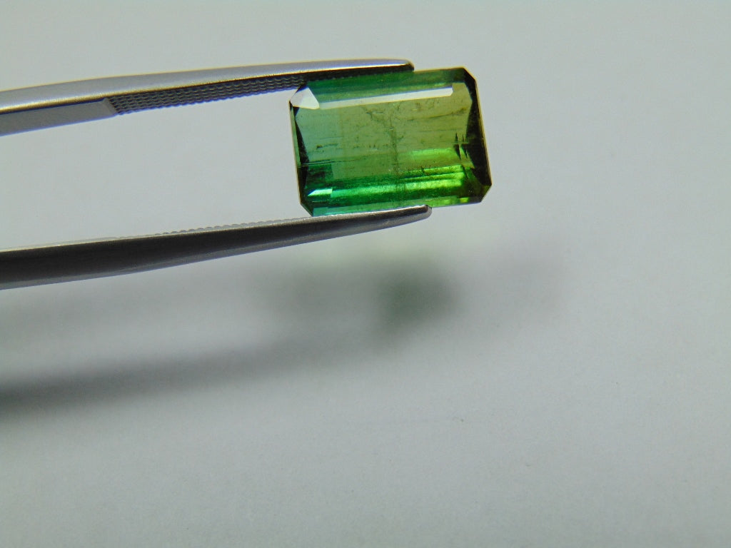 4.35ct Turmalina Bicolor 11x8mm