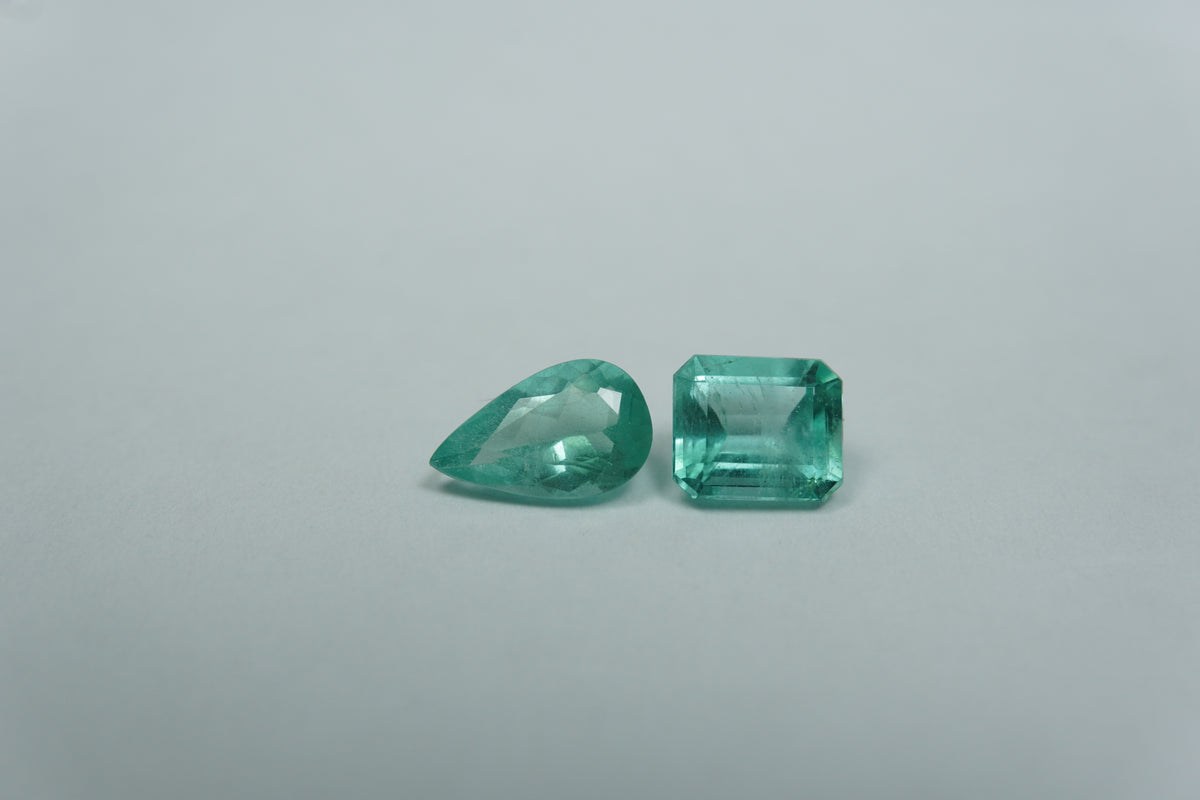 1.43ct Esmeraldas 8x5mm / 6x5mm