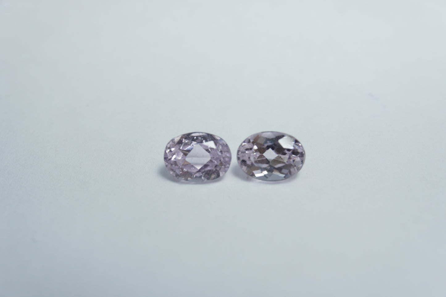 2.10ct Kunzite pair 7x5mm