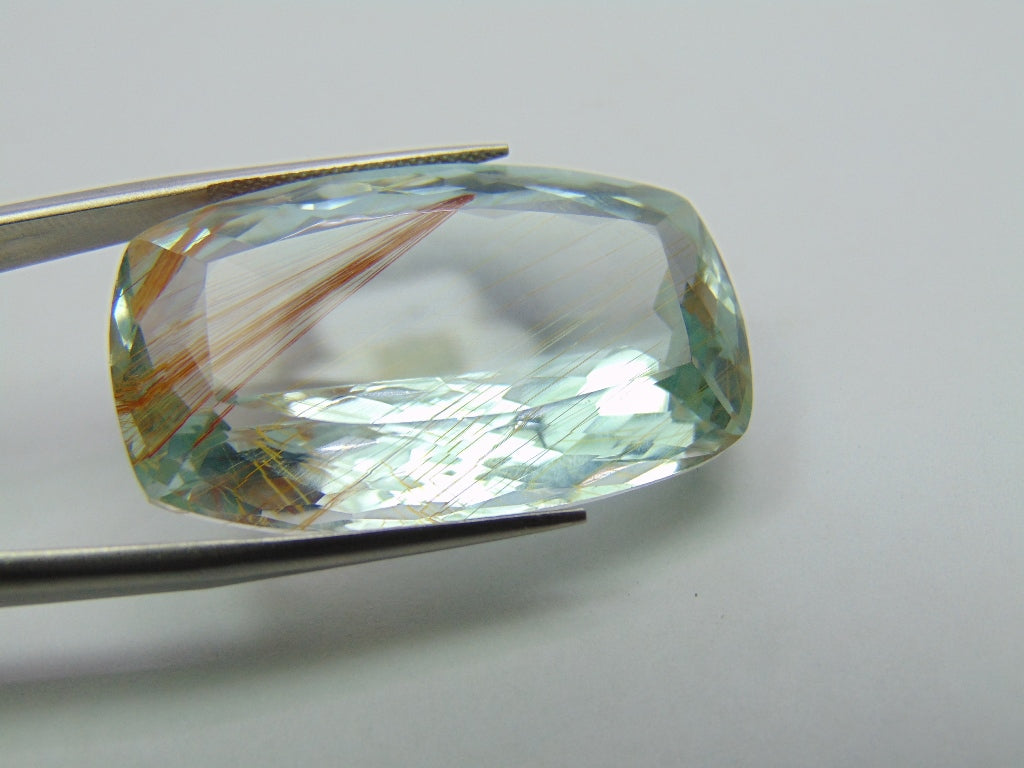 97.15ct Topaz Natural With Rutile 34x21mm