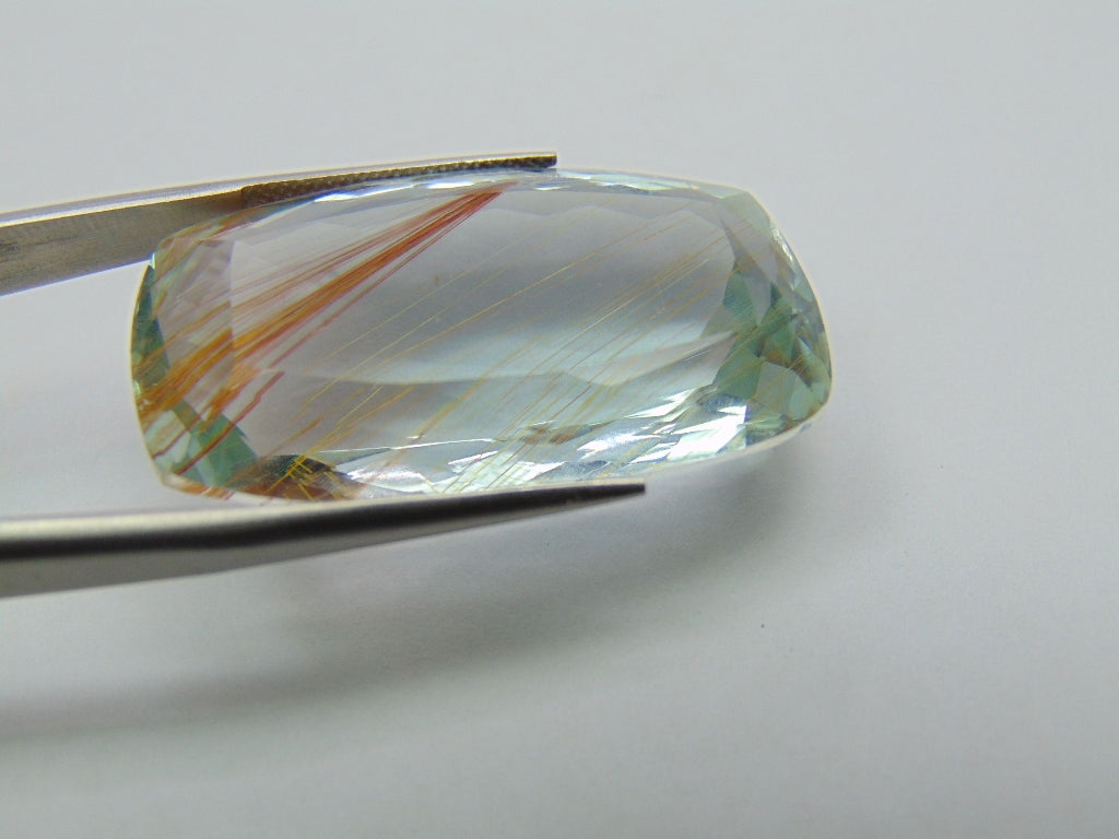 97.15ct Topaz Natural With Rutile 34x21mm