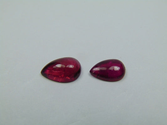 4.20ct Tourmaline Cabochon 11x7mm 9x7mm