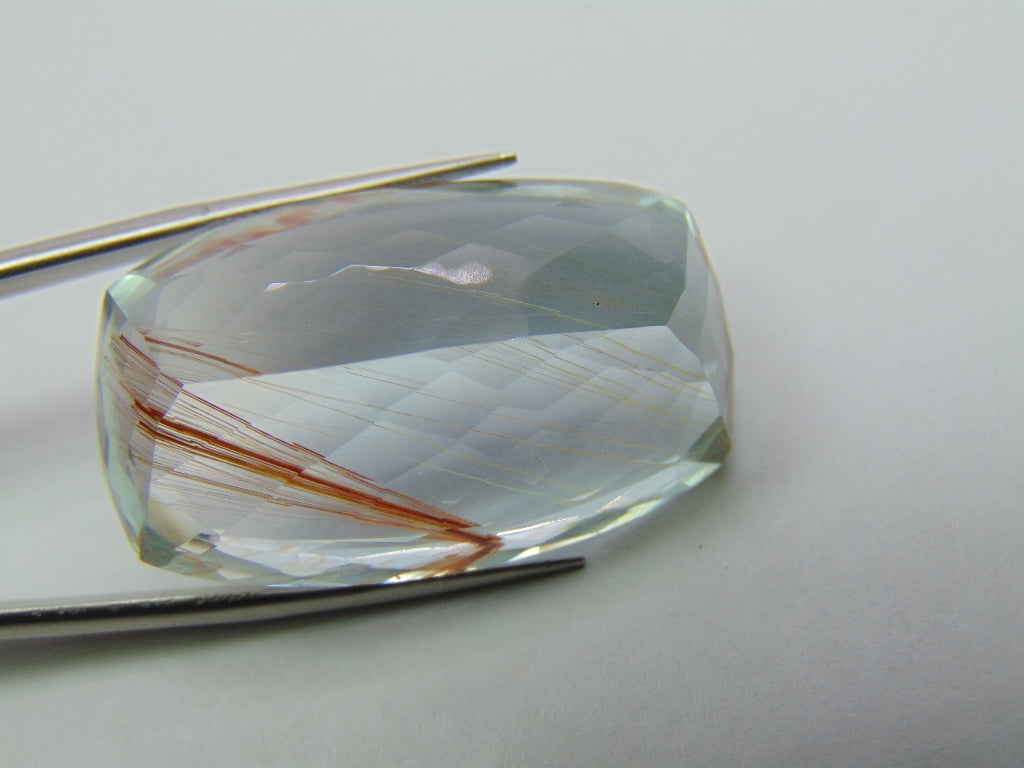 97.15ct Topaz Natural With Rutile 34x21mm