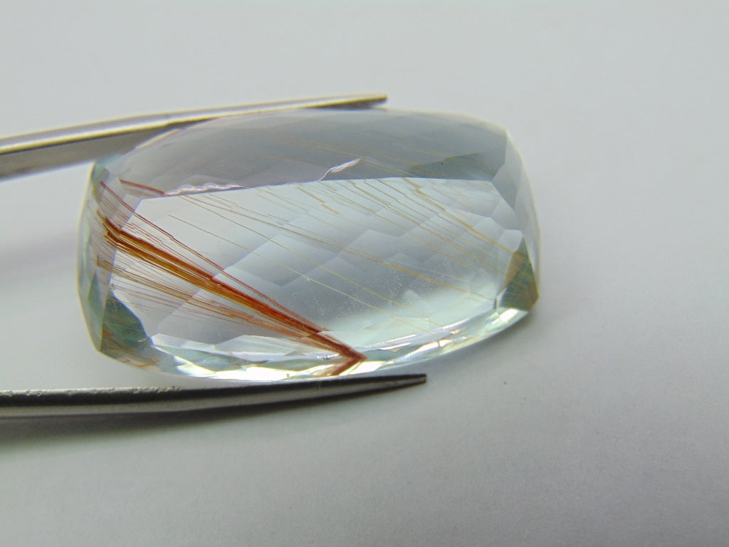 97.15ct Topaz Natural With Rutile 34x21mm