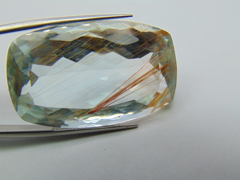 97.15ct Topaz Natural With Rutile 34x21mm