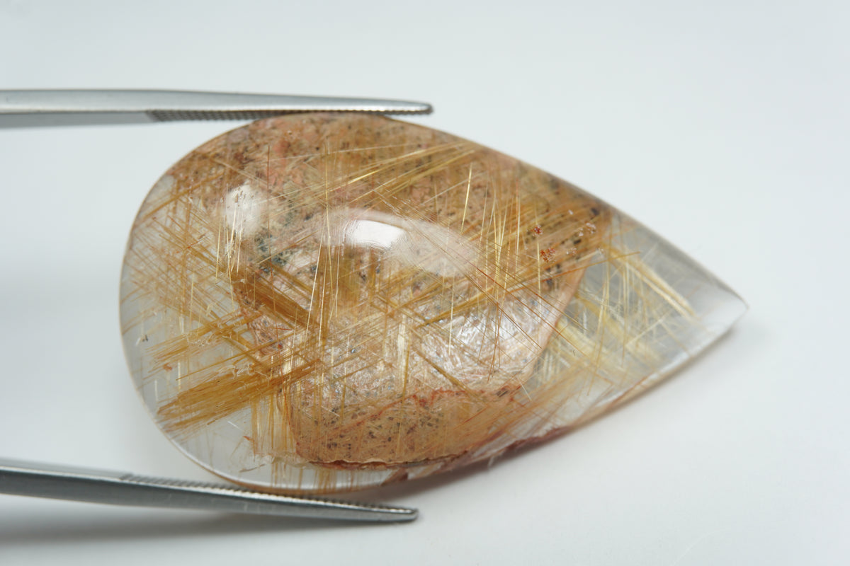 53.10ct Rutilo cabochão 40x25mm