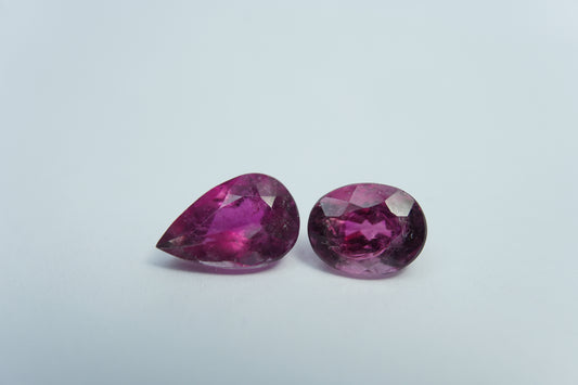 4.45ct Tourmalines 11x7mm / 9x7mm