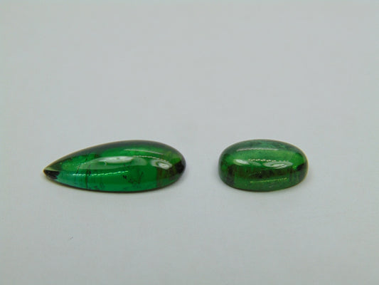 8.45ct Turmalina Cabochão 20x8mm 12x7mm