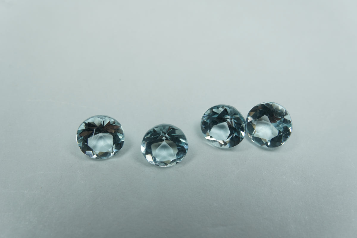 2.25ct Águas-marinhas calibradas 5mm