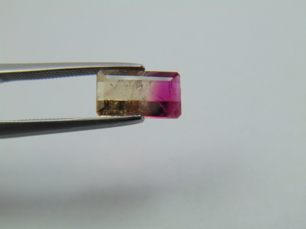 1.65ct Turmalina Bicolor 10x6mm