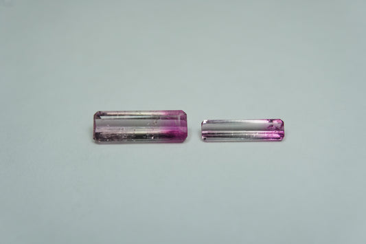 1.53ct Turmalinas bicolores 12x4mm / 10x3mm