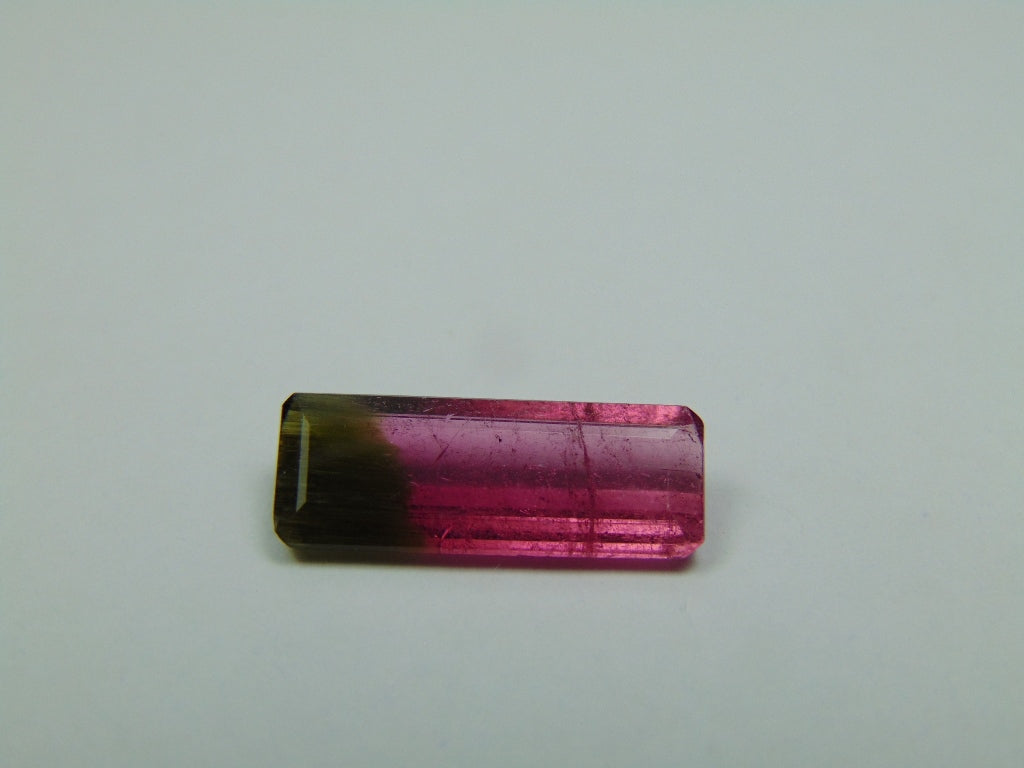 3.75ct Turmalina Bicolor 17x6mm