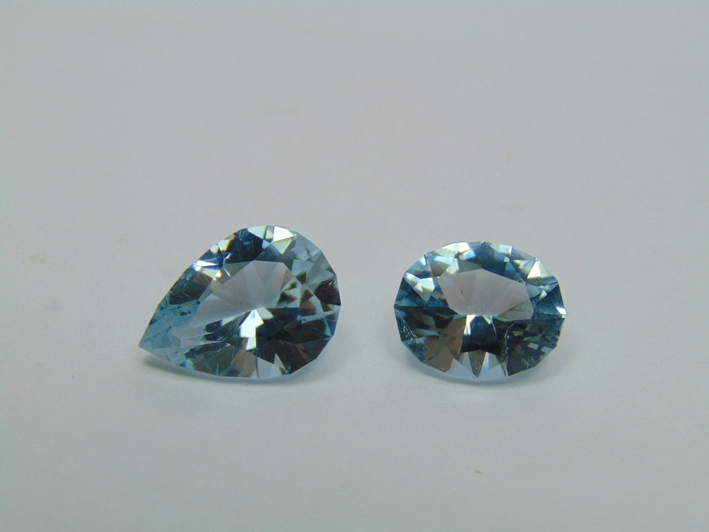 12.10ct Topázio Cor Natural 15x11mm 12x10mm