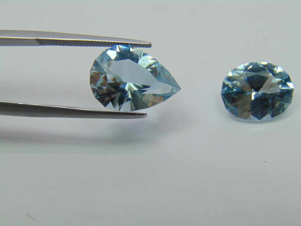 12.10ct Topaz Natural Color 15x11mm 12x10mm