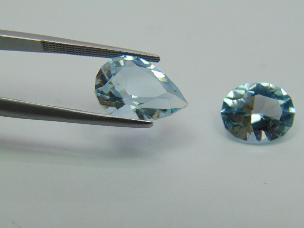 12.10ct Topázio Cor Natural 15x11mm 12x10mm