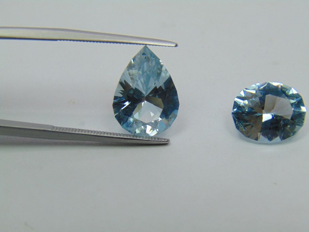 12.10ct Topaz Natural Color 15x11mm 12x10mm