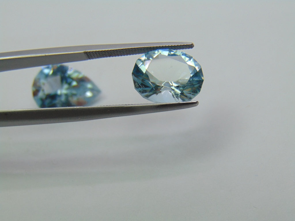 12.10ct Topaz Natural Color 15x11mm 12x10mm