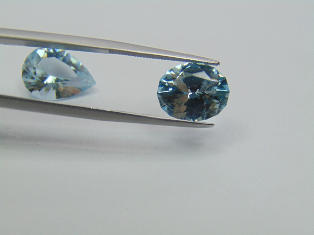 12.10ct Topaz Natural Color 15x11mm 12x10mm