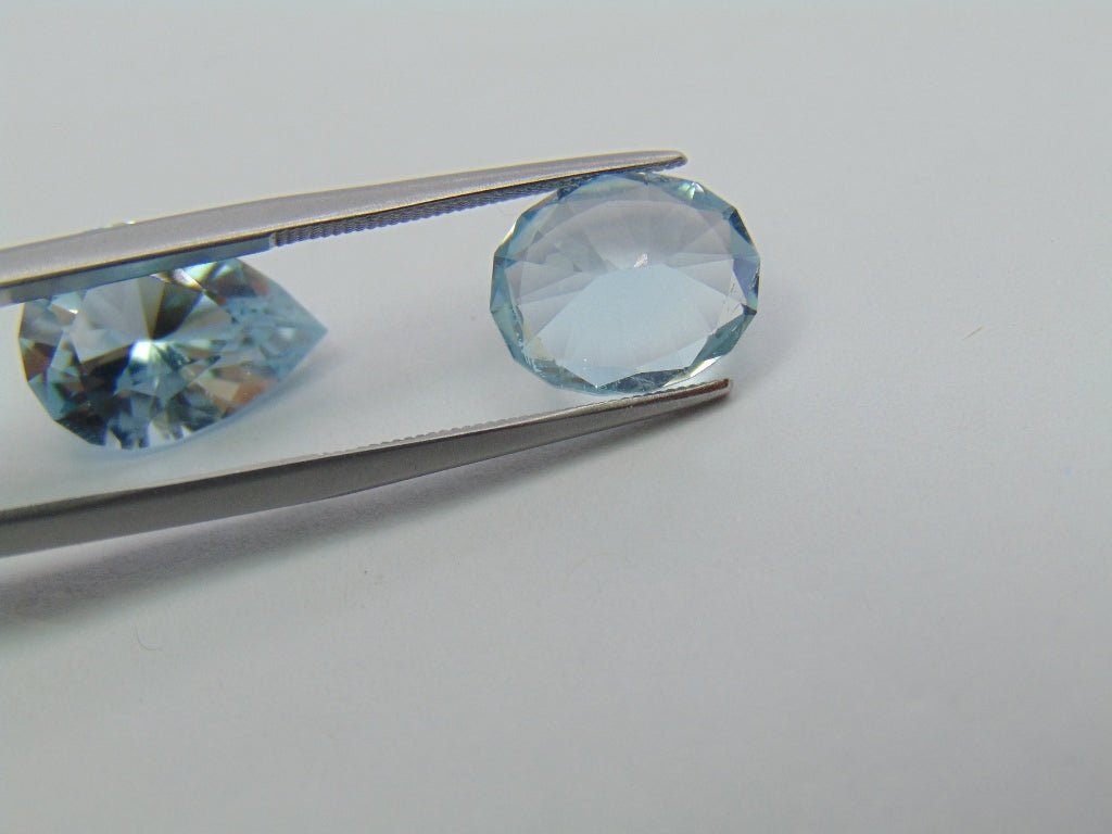 12.10ct Topaz Natural Color 15x11mm 12x10mm