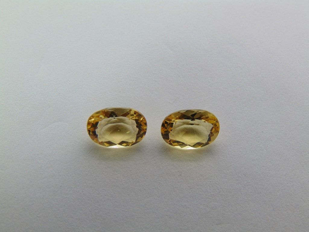 Par de Berilo 2,80 ct 9x7mm