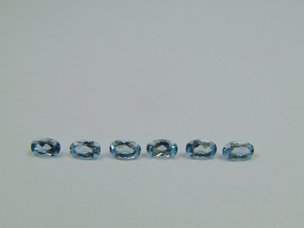 1.27ct Água-marinha Calibrada 5x3mm